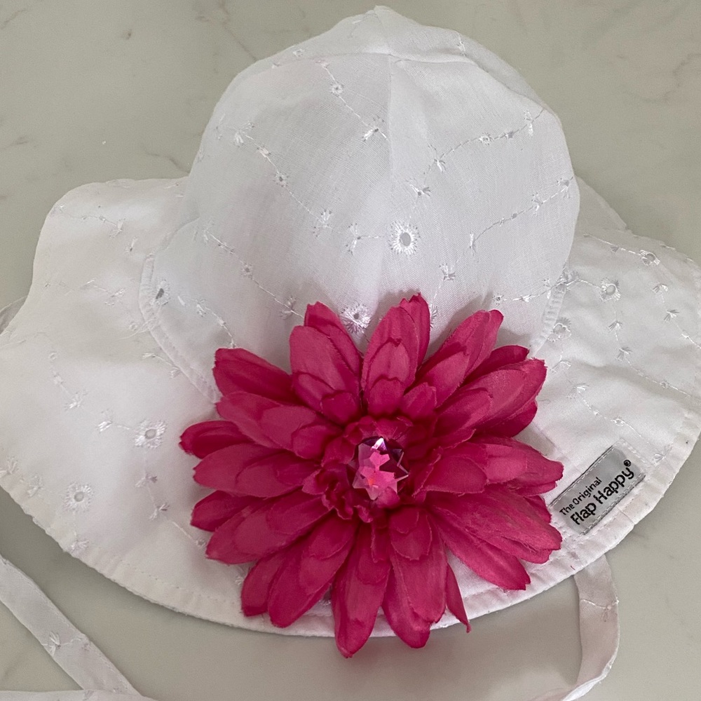 🌺Flap Happy🌺Floppy Hat w/Flower